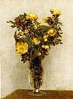 Henri Fantin-Latour Roses Lying on Gold Velvet painting